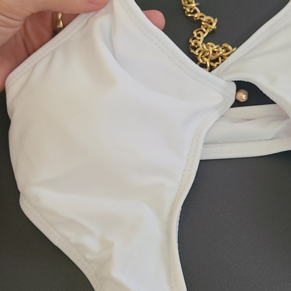 Swimwear beachwear one-piece chain high waist cut - Picture 6 of 9